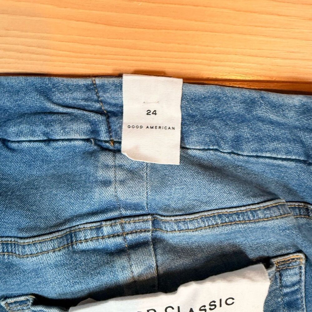 NWT Good American “Good Classic” Women’s Jeans Size 24 Indigo Blue MSRP $149 - Picture 8 of 10